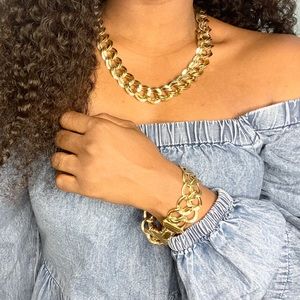 Vintage Monet Necklace and Bracelet Set